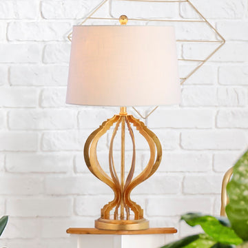 Sebastian 28.5" Metal Trellis LED Table Lamp - JONATHAN Y